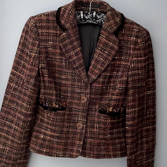Express Tweed Cropped Blazer - Picture 1 of 9